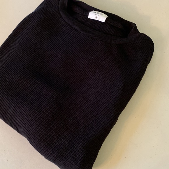 RE/DONE Thermal Long Sleeve Tee - Picture 3 of 4